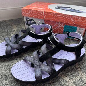 BRAND NEW JSport Ladies Kaia Size 10 Sandal Black Purple